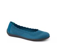 Misty Ballet Flat Coral Blue view