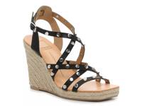Maxton Espadrille Wedge Sandal Black Synthetic view