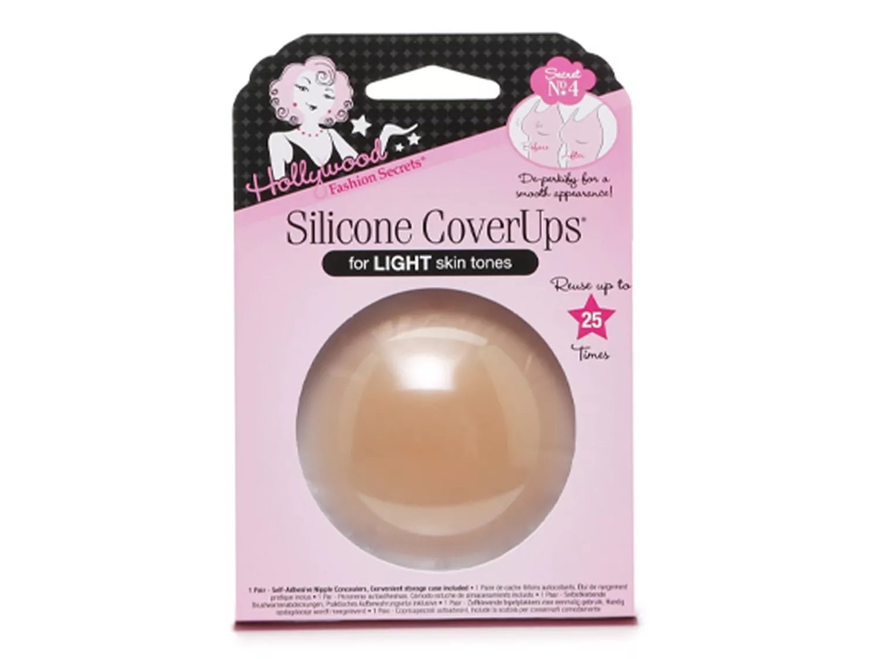 Hollywood Fashion Secrets Light Skin Tone Silicone Coverups