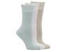 Ribbed Marled Women's Crew Socks - 3 Pack Seafoam/Light Pink/Beige view