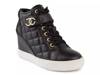 Journey Wedge Sneaker Black view