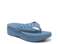 Sunrise Kenji Platform Sandal Blue view