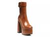 Bumpy Platform Bootie Cognac Croc Print view
