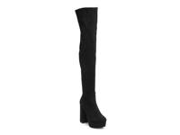 Bubble Over-the-Knee Boot Black Matte view