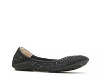 Chaste Ballet Flat Black Suede/Rhinestones view