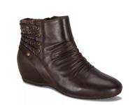 Peanut Wedge Bootie Dark Brown view