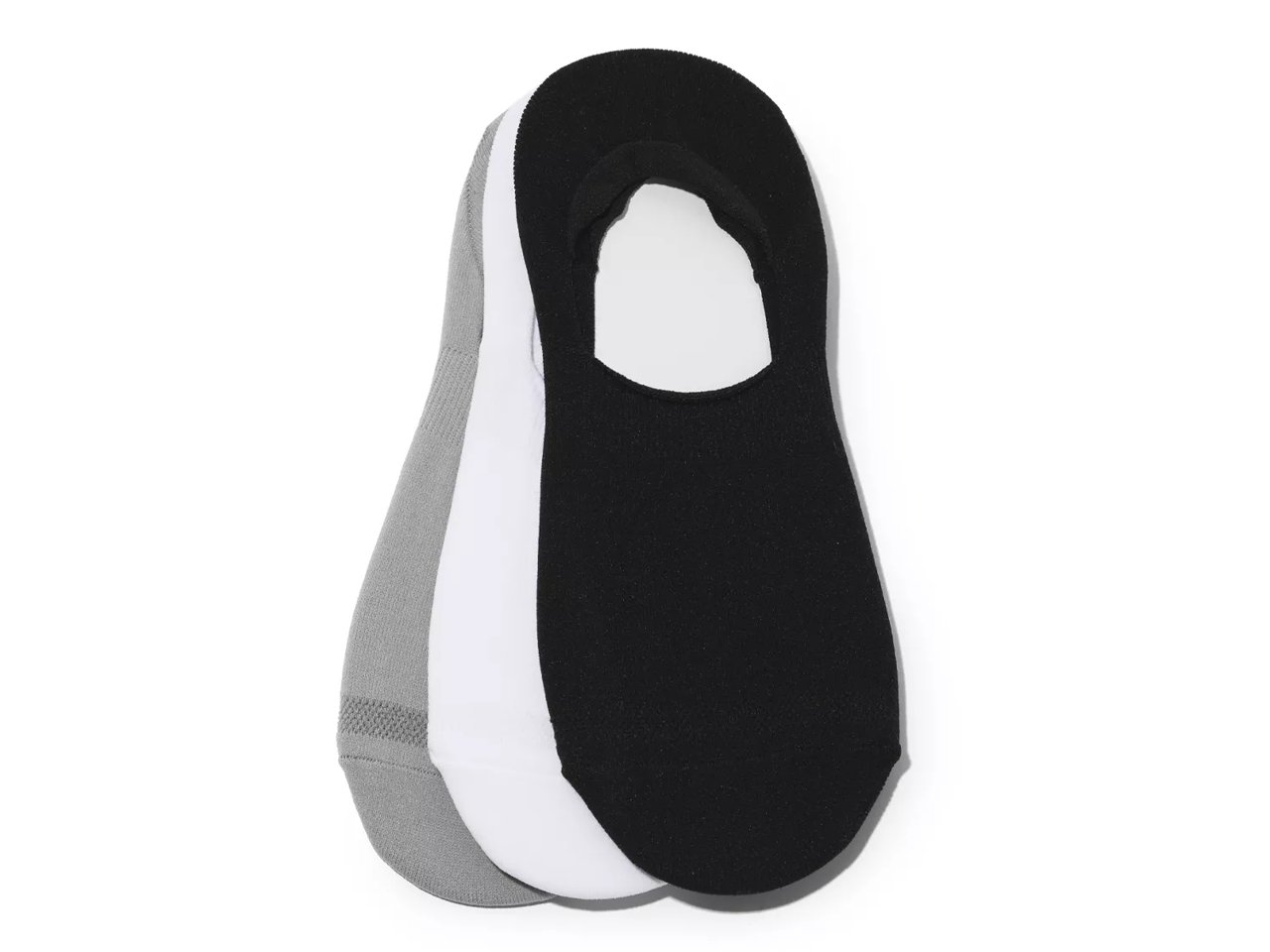 Solid Men's No Show Liners - 3 Pack