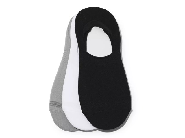 Solid Men's No Show Liners - 3 Pack