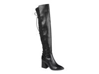 Valorie Over-the-Knee Boot Black Croc Embossed view