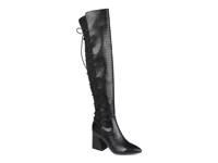 Valorie Extra Wide Calf Over-the-Knee Boot Black Croc Embossed view
