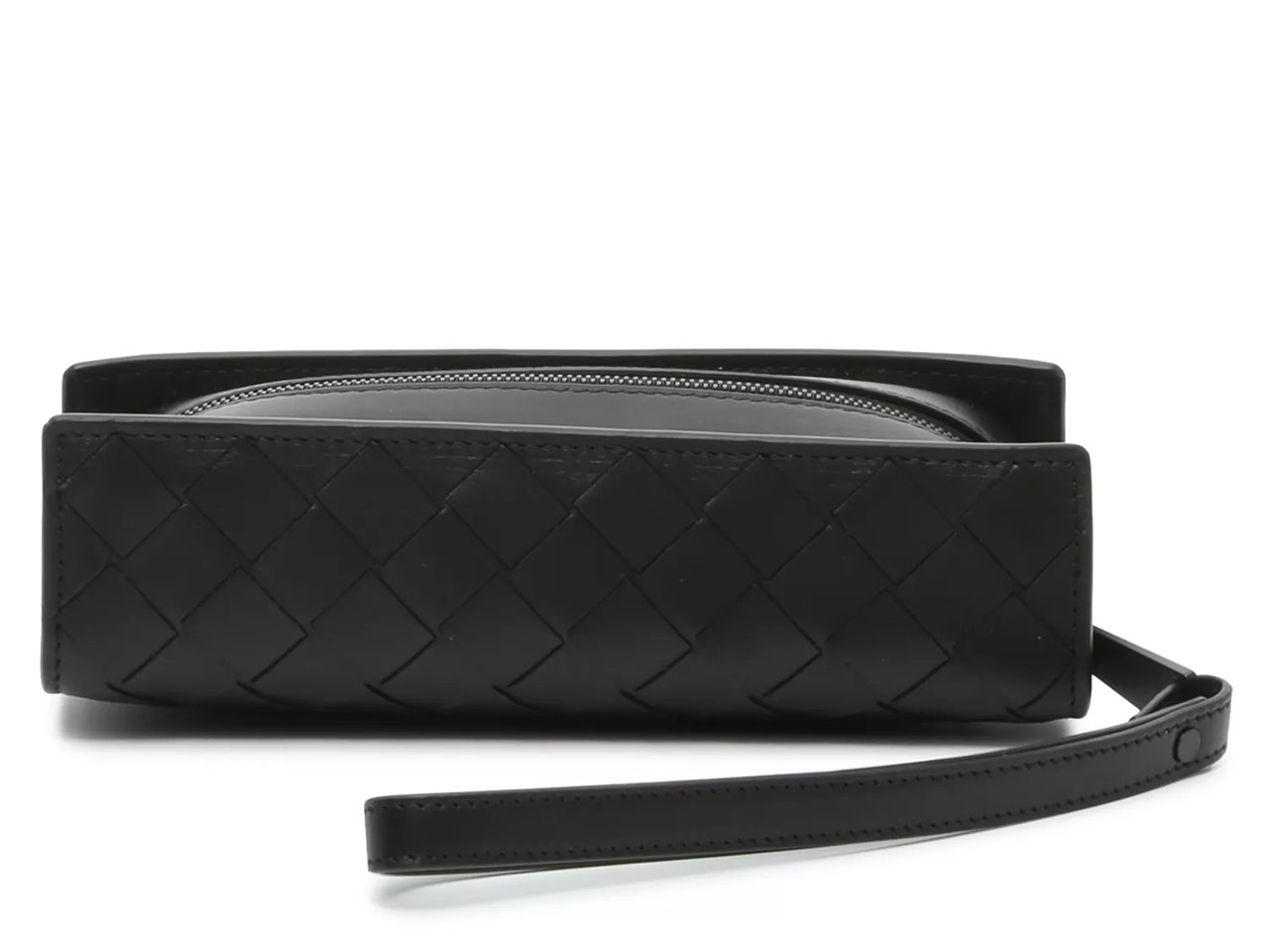 Woven Leather Wristlet