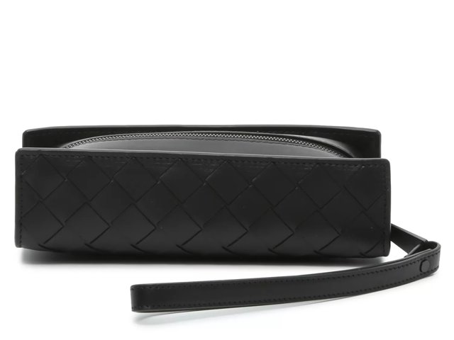 Woven Leather Wristlet
