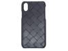 Woven Leather iPhone XS Case Navy view