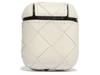 Woven Leather Airpods Case Off White view