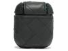 Woven Leather Airpods Case Dark Green view