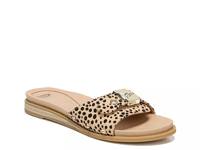 Originalist Sandal Beige/Black Cheetah Print Fabric view