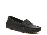 Alfa Penny Driving Loafer Black Leather view
