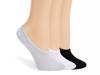 Powder Women's No Show Liners - 3 Pack Grey/White/Black view