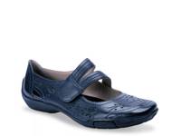 Chelsea Mary Jane Flat Navy view