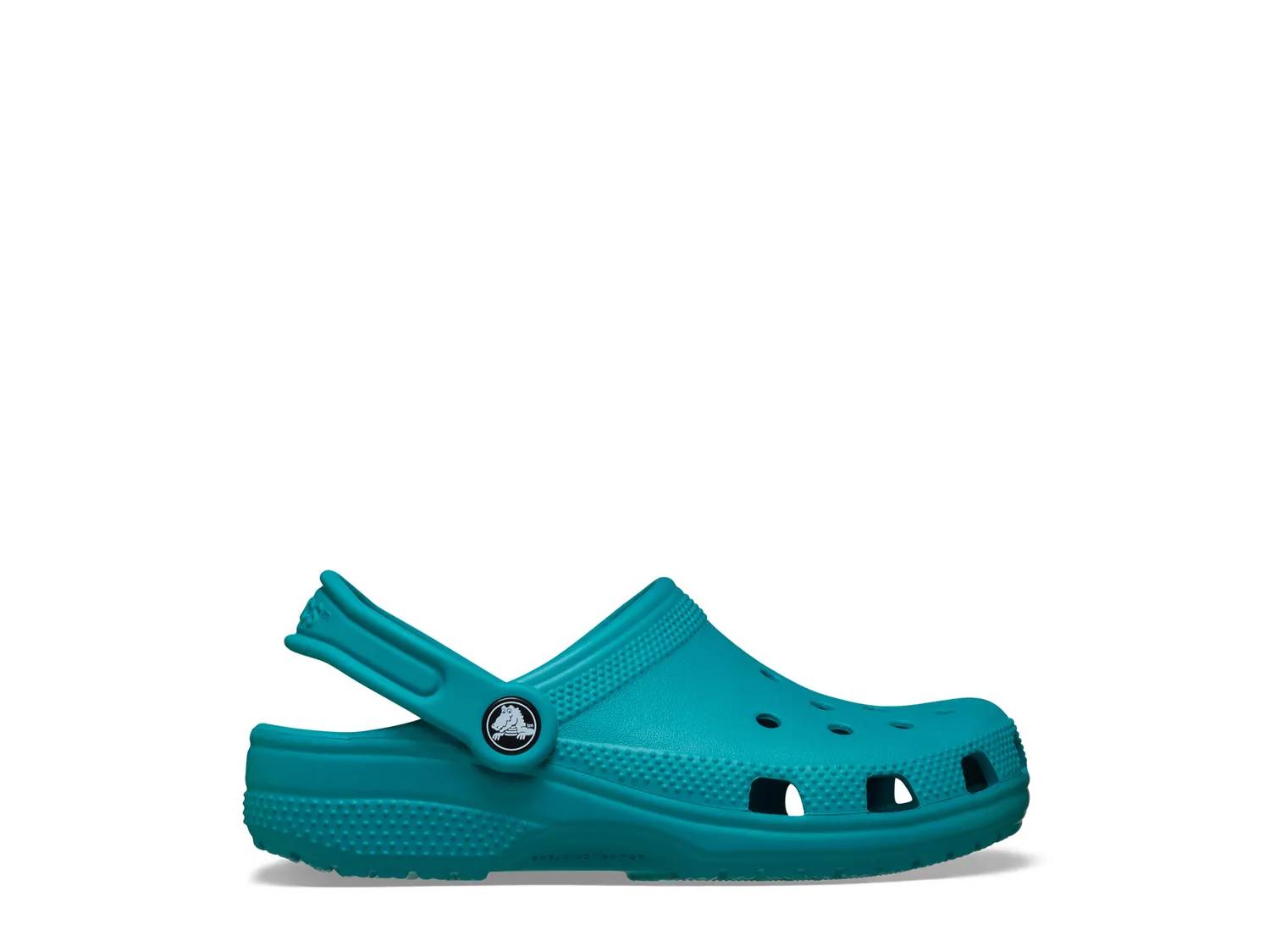 Featuring the kids' Crocs Classic clog. Click to shop this shoe.