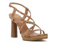 Neloette Sandal Dark Brown Wood/Snake Print view