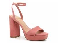 Pendry Sandal Mauve Suede Covered Heel view