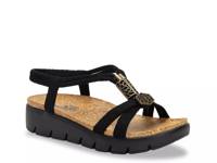 Roz Wedge Sandal Black view