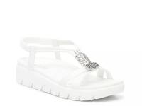 Roz Wedge Sandal White view