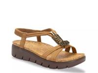Roz Wedge Sandal Dark Brown view