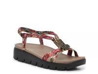 Roz Wedge Sandal Abstract Print view