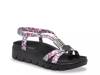 Roz Wedge Sandal Fuchsia view