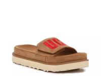 Laton Platform Slide Sandal Tan/Red view