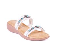 Brenn Sandal White/Turquoise view