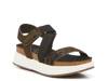 Sierra Sandal Mud Brown/Moss Green/Black Cow Print Calf Hair view