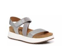 Sierra Sandal Pewter Metallic Leather view