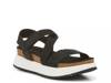 Sierra Sandal Black Snake Print Leather view