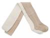 Metallic Kids' Sweater Tights - 2 Pack White/Tan view