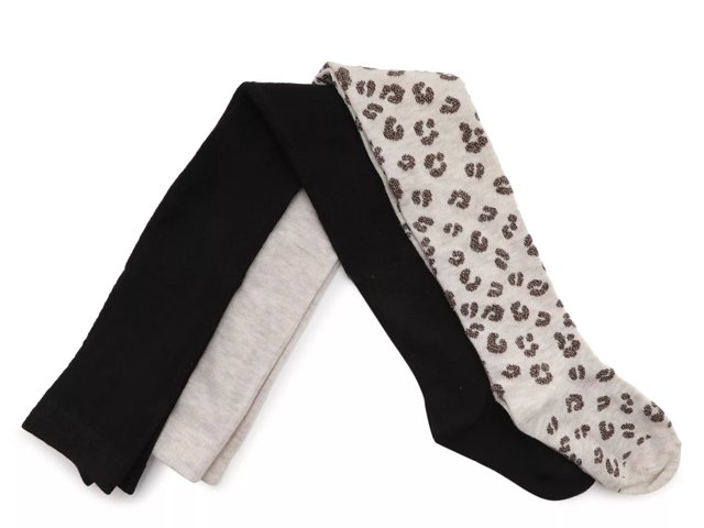 Leopard Kids' Sweater Tights - 2 Pack