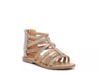 Lil Maya Gladiator Sandal - Kids' Gold Metallic view