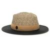 Raffia Panama Hat Black/Light Brown view