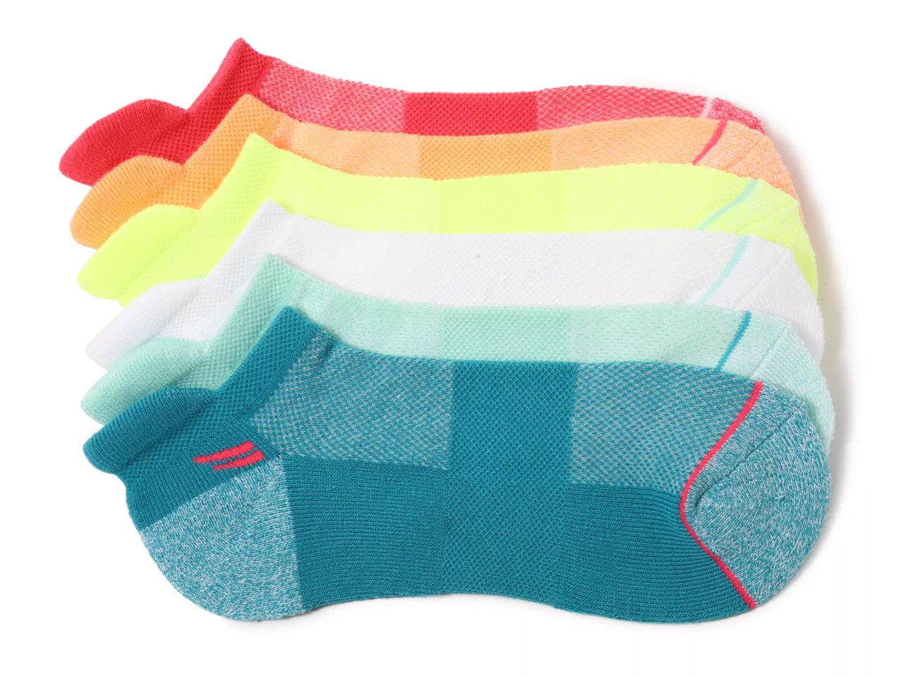 Athletic Women's No Show Socks - 6 Pack