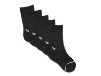 Black 5-Pair Kids' Crew Socks Black view