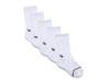 White 5-Pair Kids' Crew Socks White view