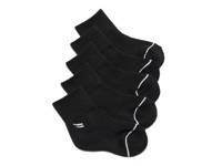 Black 5-Pair Kids' Quarter Socks Black view