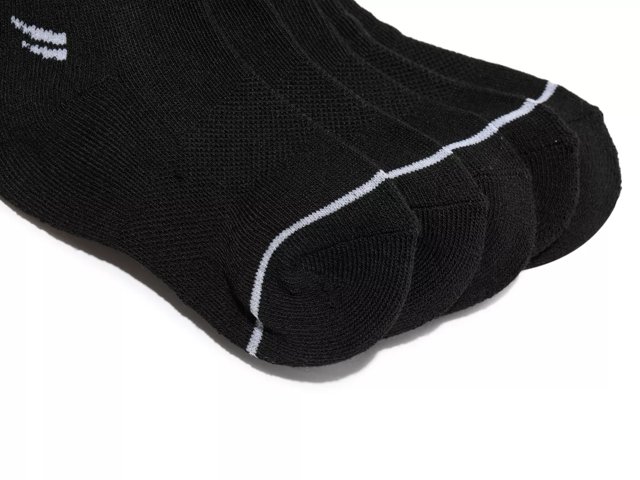 Black 5-Pair Kids' Quarter Socks