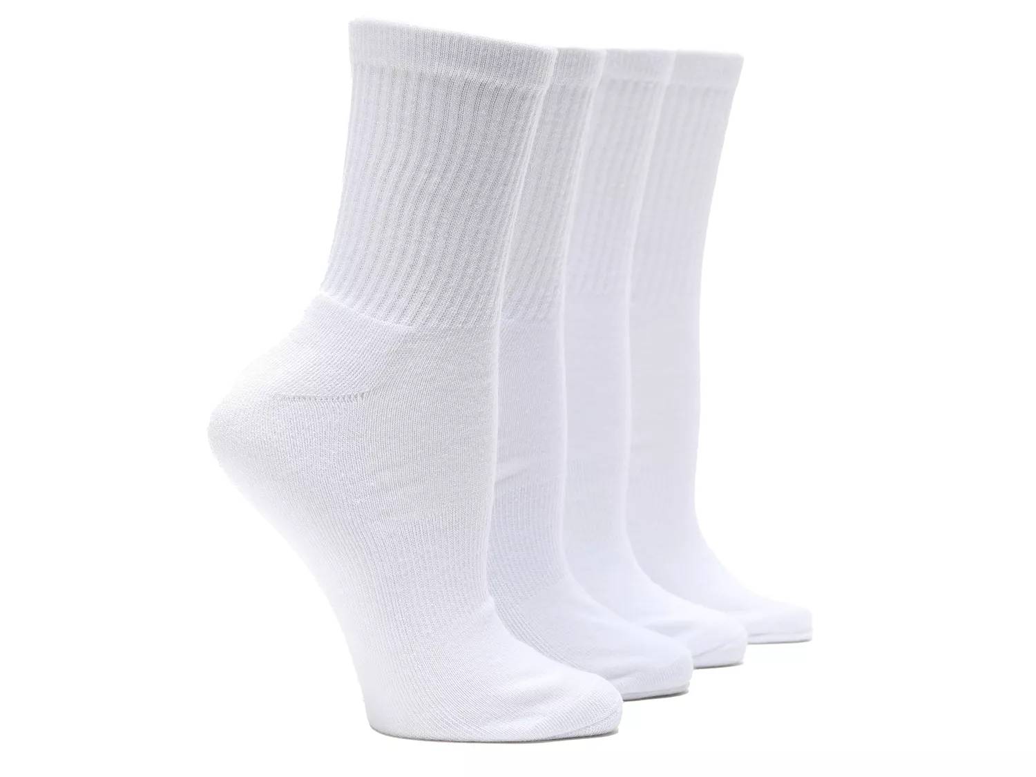 Solid Men's Crew Socks - 4 Pack