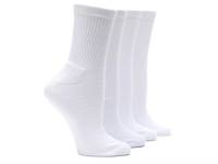 Solid Men's Crew Socks - 4 Pack White view