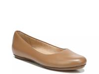 Maxwell Ballet Flat Cafe Brown Leather view