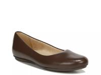 Maxwell Ballet Flat Dark Brown Leather view