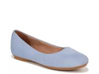 Maxwell Ballet Flat Bluebell Suede view